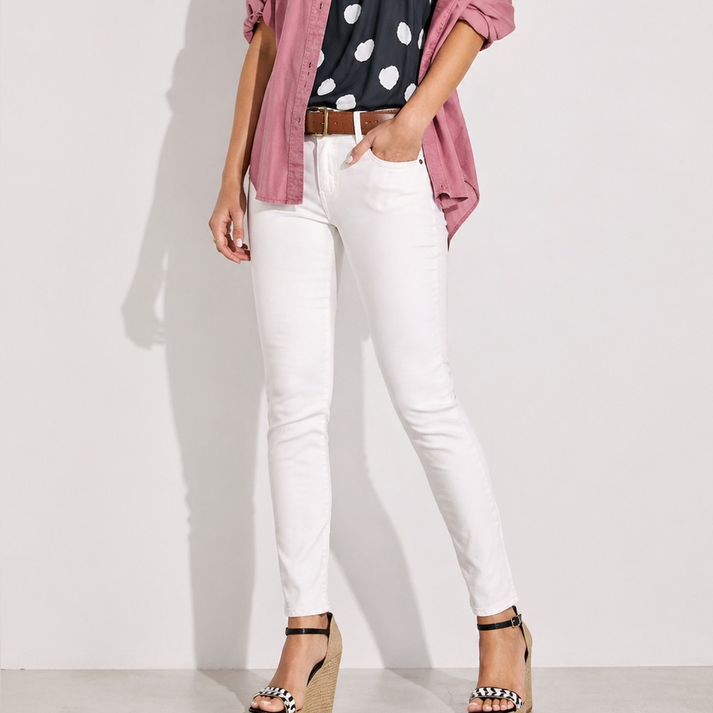 CAbi White Skinny Jeans